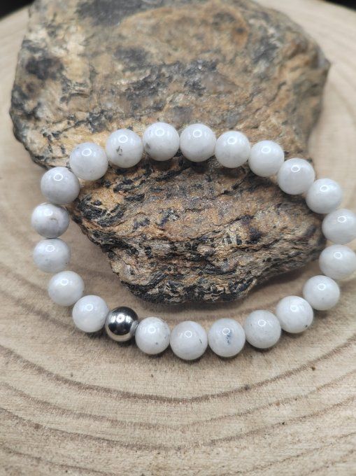 Labradorite Blanche (Péristérite) : Pierre de Protection et d’Éveil Spirituel